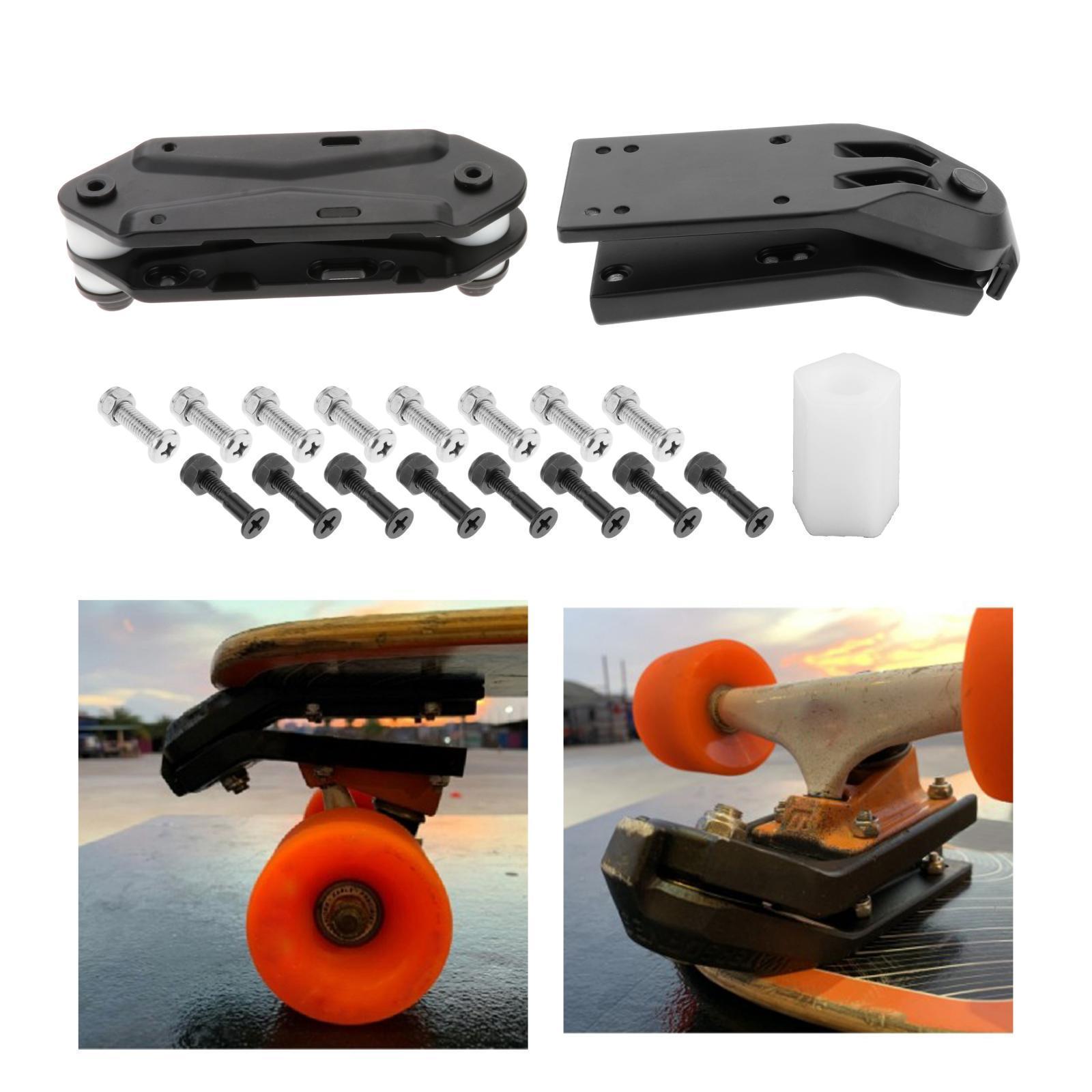 Skateboard Bridge Spring Bracket Surf and Surfboard Truck Black