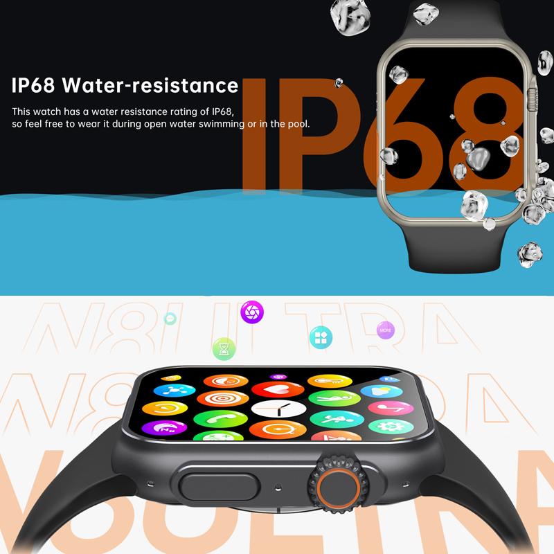 Đồng hồ thông minh 2022 GS8 Ultra Series 8 NFC Smartwatch Nam Nữ Gọi Bluetooth Chống nước Sạc không dây cho Apple Xiaomi Màu sắc: Trắng-HY