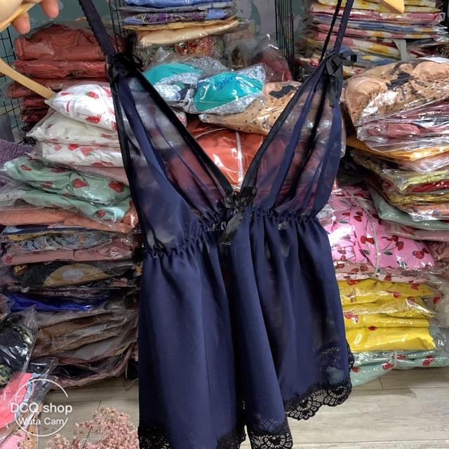 SET BỘ MẶC NGỦ vải voan siêu sexy size dưới 58kg hình thiệt, chọn ngẫu nhiên