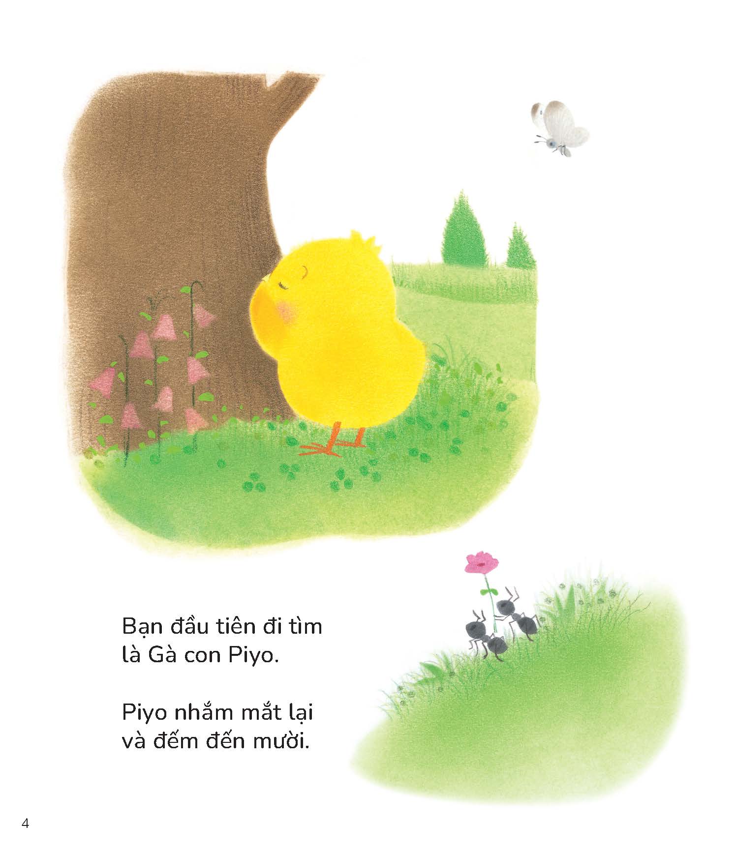 Gà con Piyo và Xuân Hạ Thu Đông