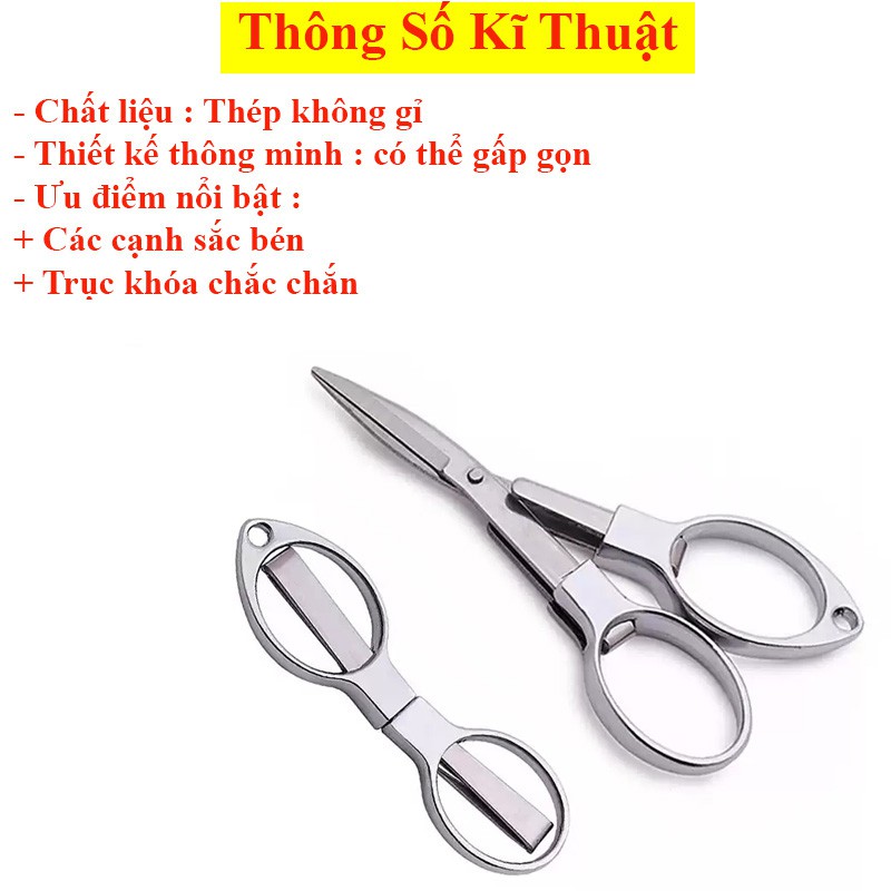 Kéo Cắt Dây Câu Cá Hình Số 8 Gấp Gọn Thiết Kế Thông Minh PK43