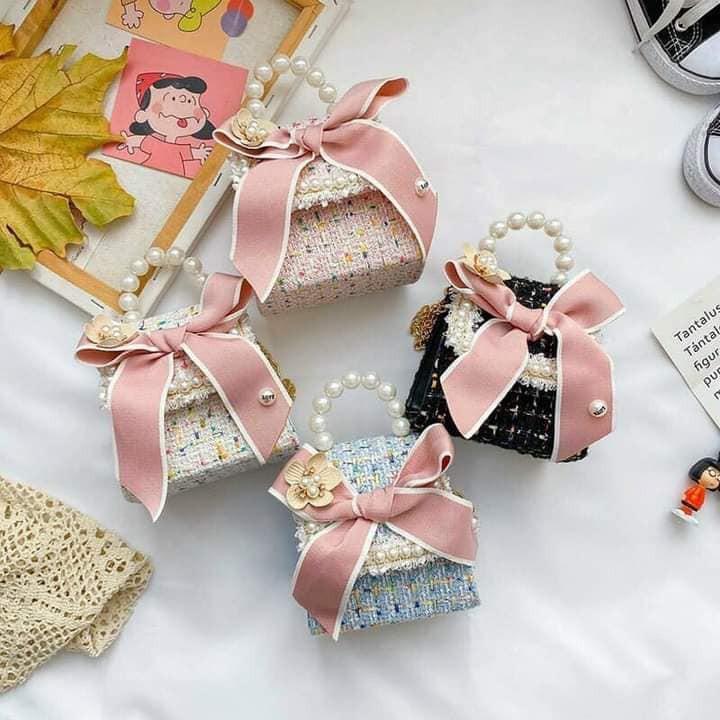 TÚI DẠ ĐÍNH NƠ QUAI NGỌC SANG CHẢNH CHO BÉ