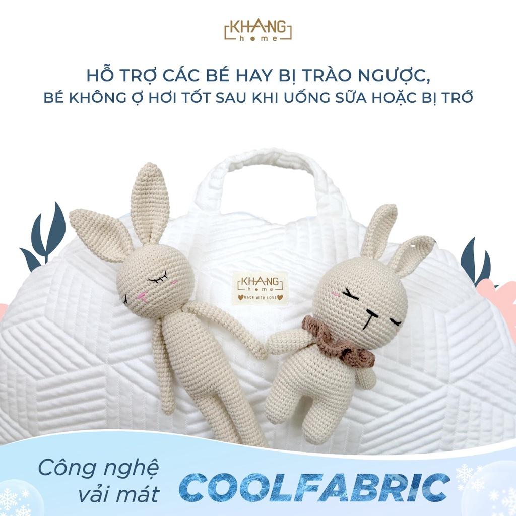 Gối Chống Trào Ngược CoolFabric Khang Home - Công Nghệ Vải Mát Tản Nhiệt Nhanh, Mát Dịu Tức Thì