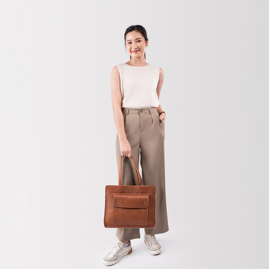 Túi Yuumy ( Thời trang nữ công sở dáng ngang cỡ trung - Túi xách da YTX33 )