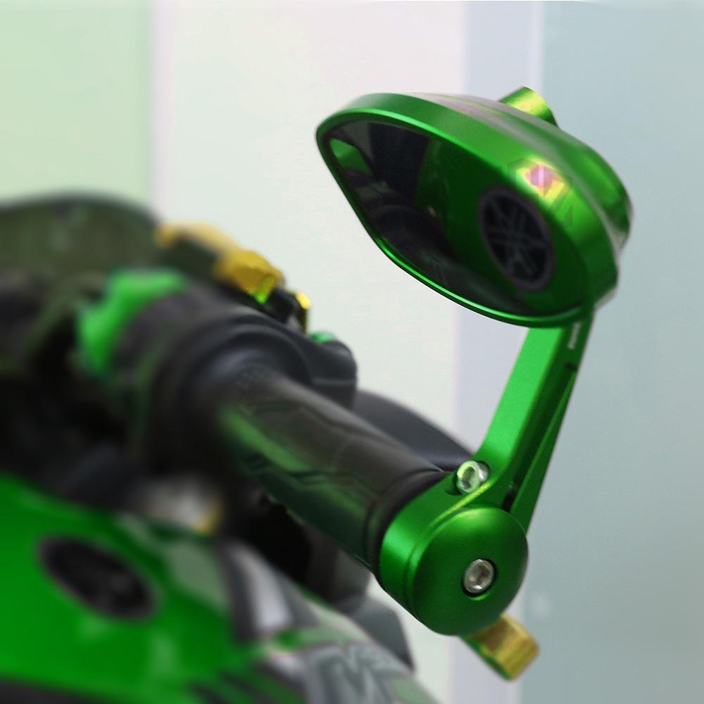 Z Gương Chiếu Hậu Hình Oval Bằng Nhôm CNC Cho Xe Mô Tô Kawasaki Z250 Z400 Z650 Z750 Z800 Z900 Z1000