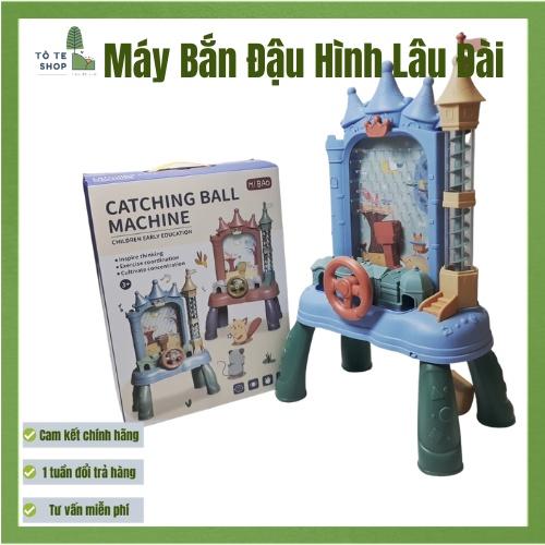 Đồ Chơi Máy Bắn Đậu Hình Lâu Đài, Luyện Nhanh Tay Nhanh Mắt Cho Bé.
