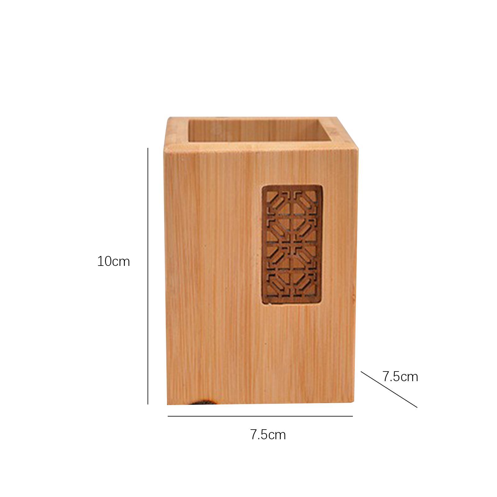 Wooden Pen Holder Desk Organizer Stationary  Art Supplies Table Desktop Display Stand Pencil Holder for Paint Brushes Make up Brushes