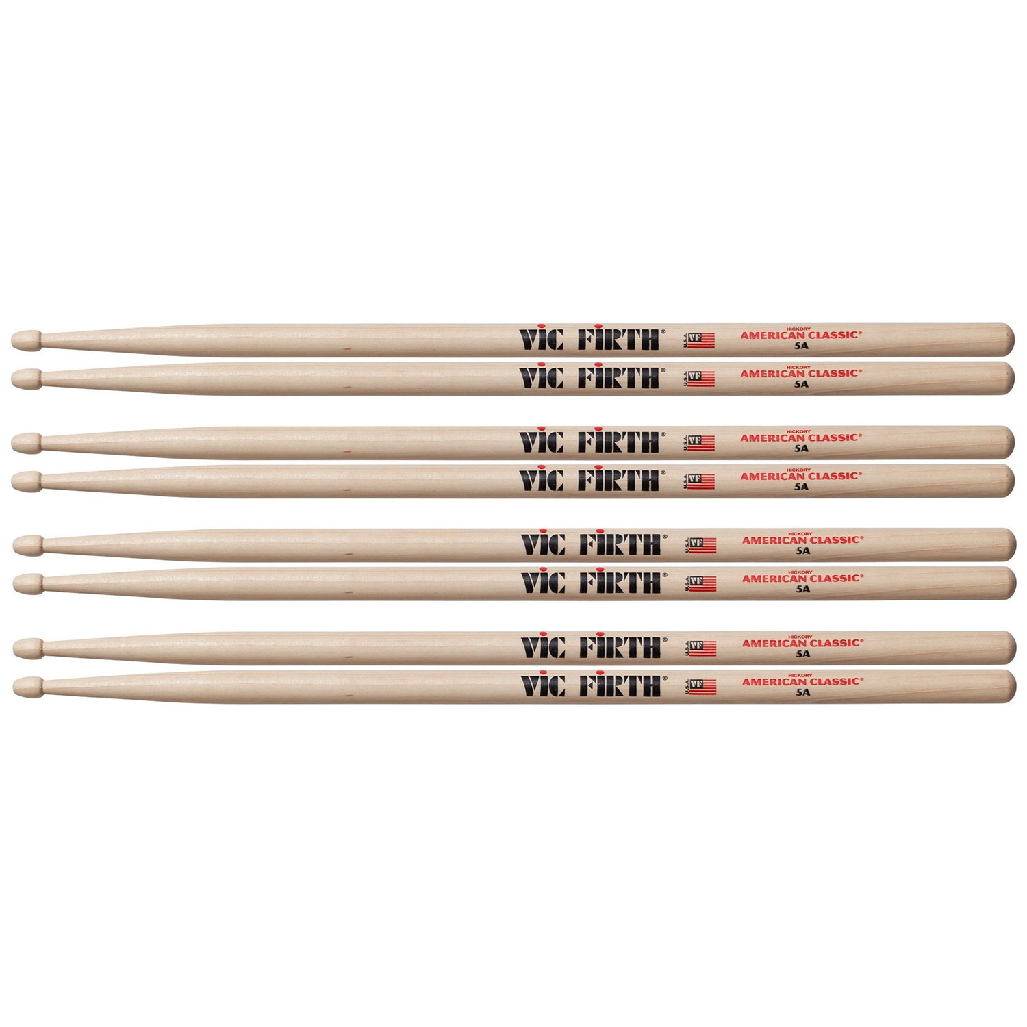 Dùi Trống Vic Firth 5A - American Classic Hickory Drumsticks - Kèm Móng Gảy DreamMaker