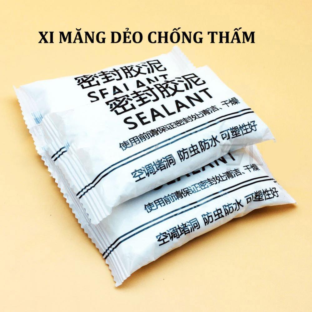 Combo 10 Gói Xi Măng Dẻo Chống Thấm Bịt Tường, Đất Sét Tự Khô Bịt Lỗ, Giảm Tiếng Ồn, Chống Thấm Tường