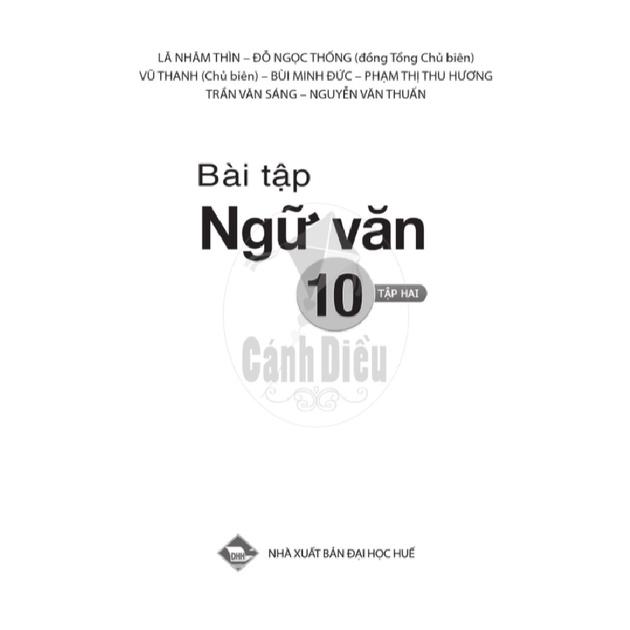 Bài Tập Ngữ Văn 10 tập 2 - Cánh Diều