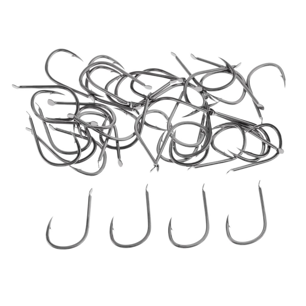 40pcs Saltwater Fishing Hooks Crab Hooks Big Game High-carbon Steel Hooks