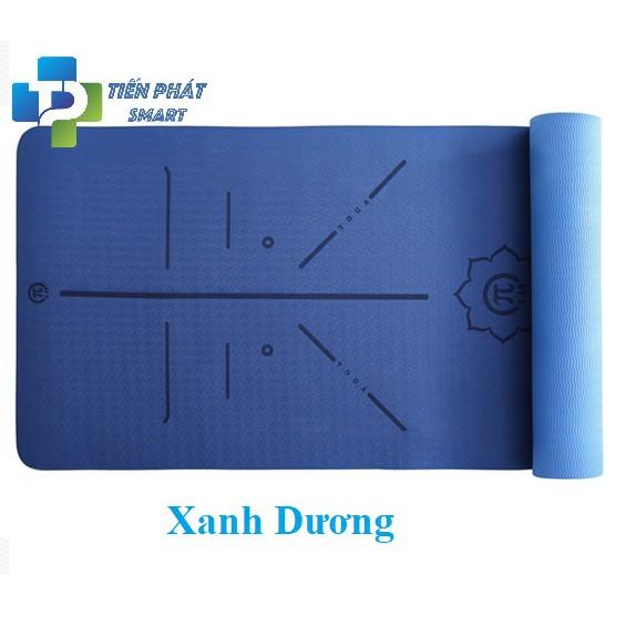 .Thảm yoga định tuyến 6mm 2 lớp(Kèm túi xịn+Dây buộc)