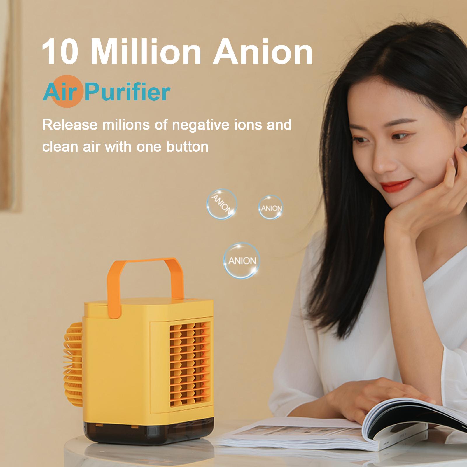 Quạt nước làm mát không khí mini Sạc Usb, hoạt đông yên tĩnh