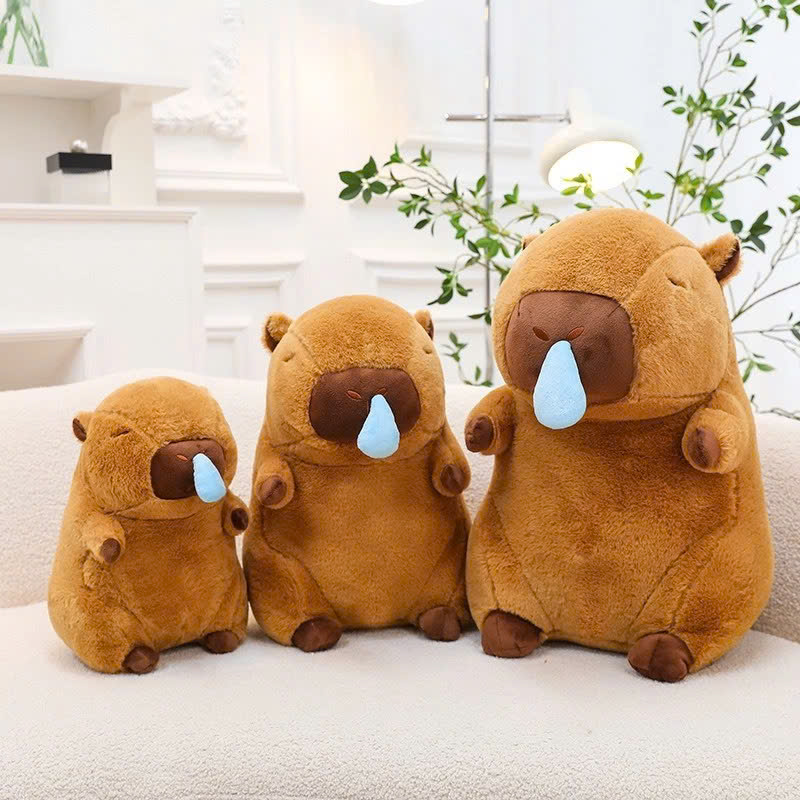Gấu bông Chuột Capybara Thú nhồi bông Capybara Bộ trưởng Bộ Ngoại Giao đáng yêu 30cm Mũi Rút Thú Bông Quà Tặng