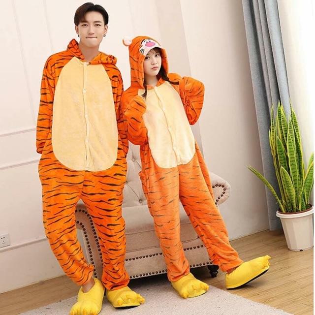 Bộ đồ hình thú Hổ cam Người Lớn
