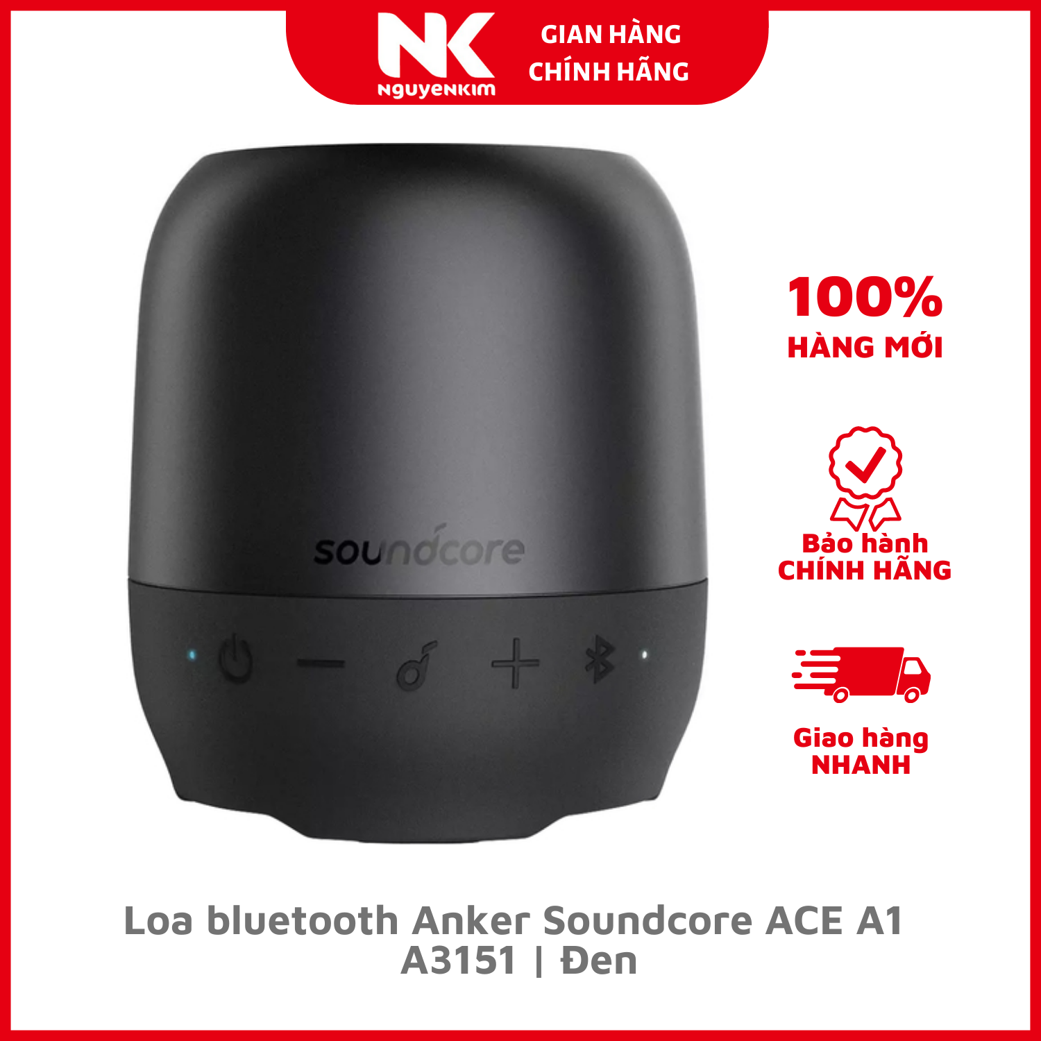 Loa bluetooth Anker Soundcore ACE A1 A3151 Đen - Hàng Chính Hãng