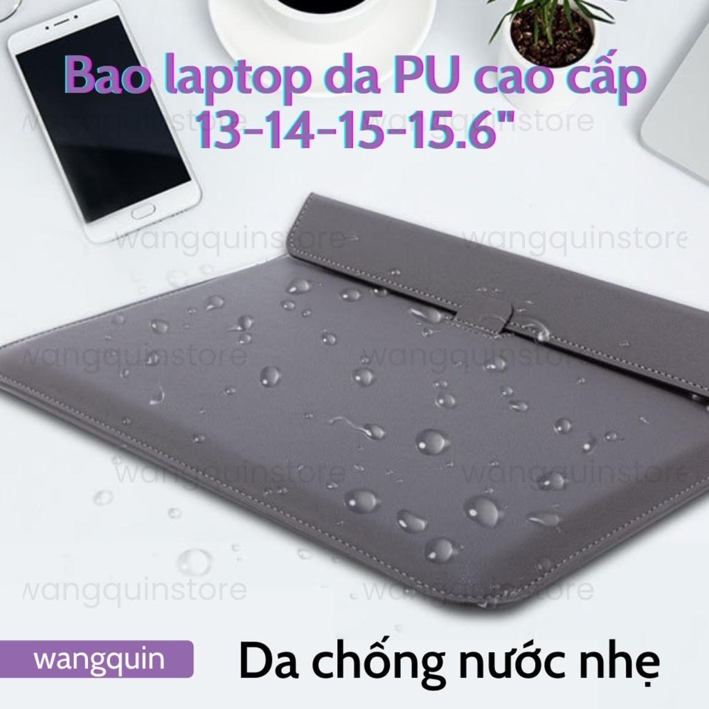 Túi đựng bảo vệ tích hợp giá đỡ cho MacPro Asus Acer 11.6&quot; / 13.3&quot; / 14&quot; / 14.6&quot; Da PU cao cấp nhiều màu Bao Laptop