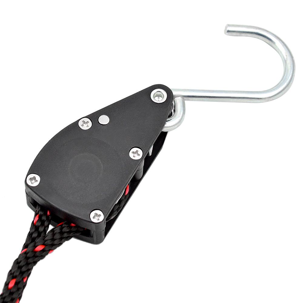 2 cái Kayak Buộc Dây Xuống Dây Ratchet Ròng Rọc Dây Ròng Có Thể Điều Chỉnh Dây Treo Làm Việc Tải trọng lên đến 299.8lbs cho Thuyền Kayak Ca nô