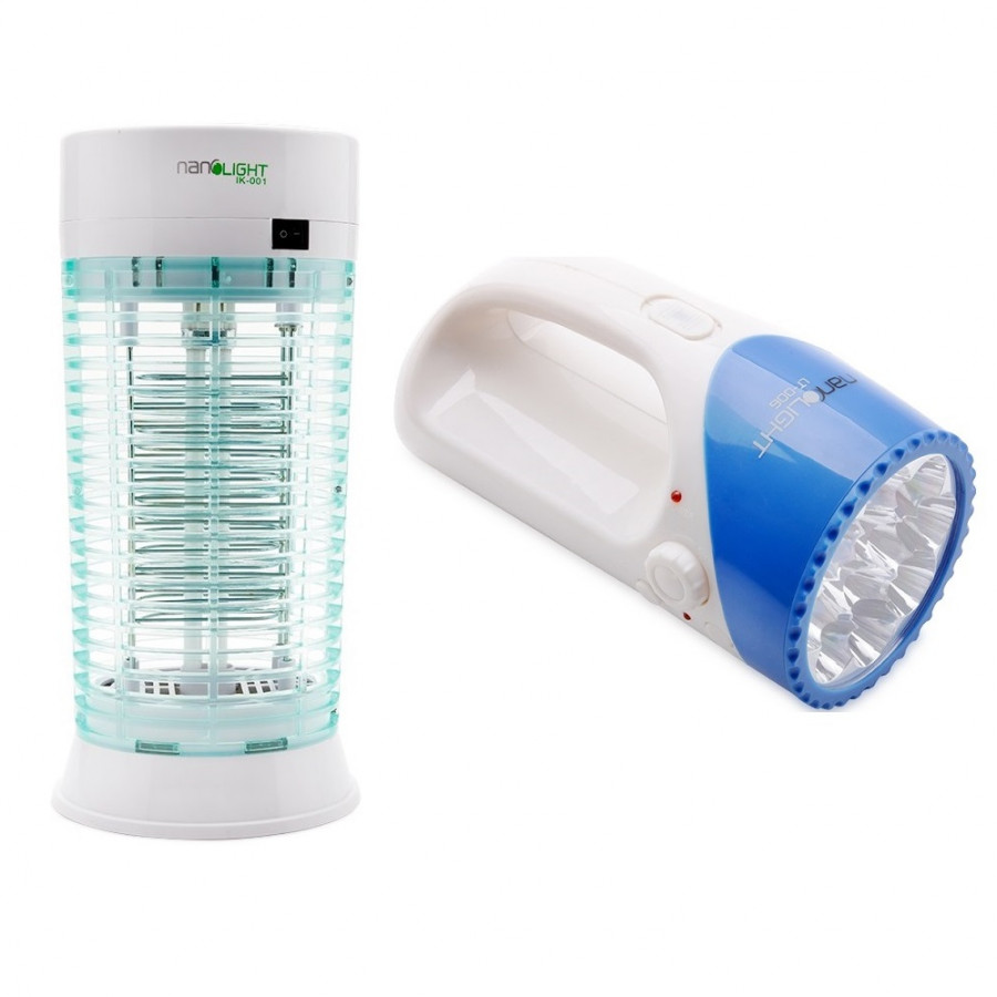 Combo đèn ngủ diệt muỗi Nanolight IK-001 + Đèn Pin LT-006