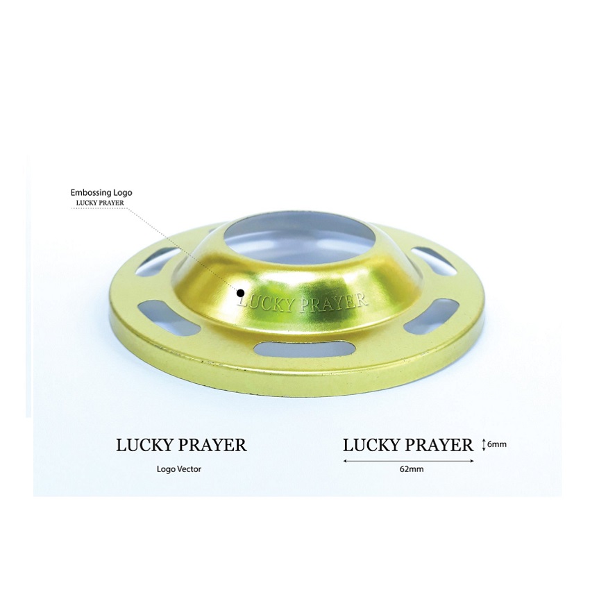 Bộ nến LIÊN HOA ĐĂNG - Hộp 2 hũ nến thơm hình hoa sen Lucky Prayer LUC6088 (Lựa chọn màu)