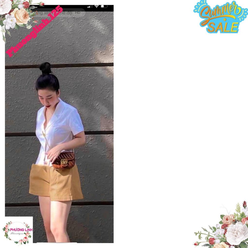 SET BỘ VEST SHORT NƠ CHUN