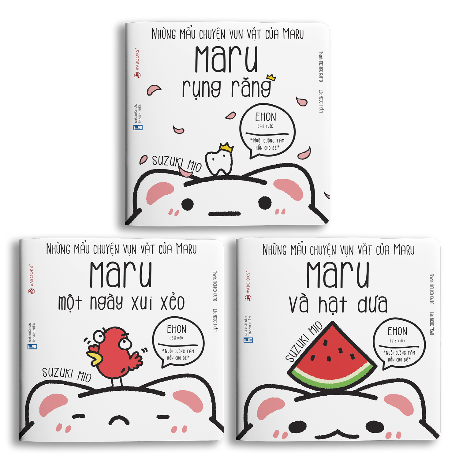 Sách - Bộ 3 Cuốn Ehon Maru Lớn Rồi - Dành Cho Trẻ Từ 2 Tuổi