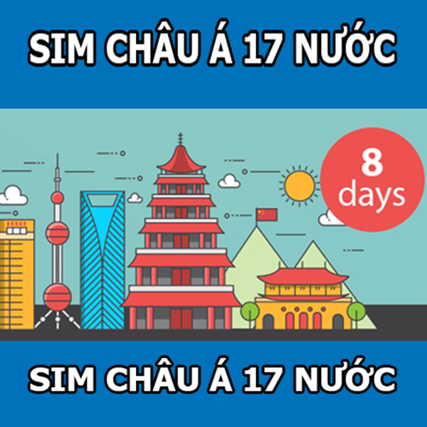 Sim 3G/4G AIS Du Lịch 17 Nước Châu Á - Hàng Chính Hãng