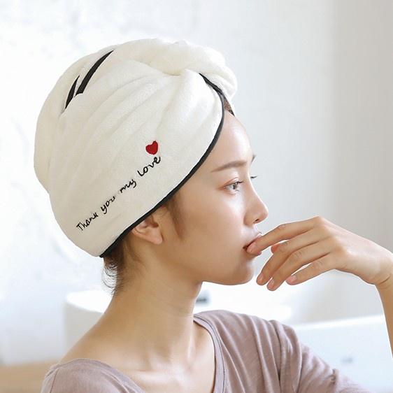 Khăn quấn tóc, ủ tóc sấy khô siêu nhanh 3 phút