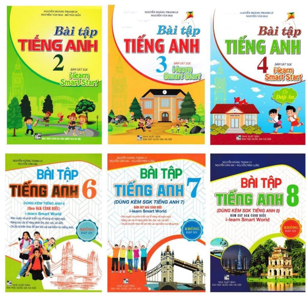 Sách Bổ Trợ - Bài Tập Tiếng Anh các lớp 2,3,4,5,6,7,8 (Bám Sát SGK I Learn Smart Start) (HA-)