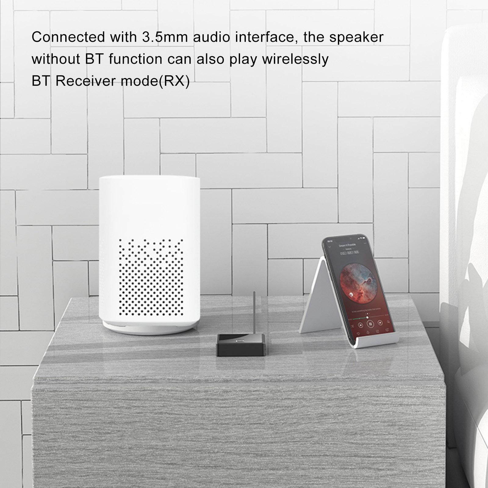 Bộ loa ZF-380 Bluetooth 5.0, 2 trong 1 Bộ chuyển đổi quang học AUX không dây