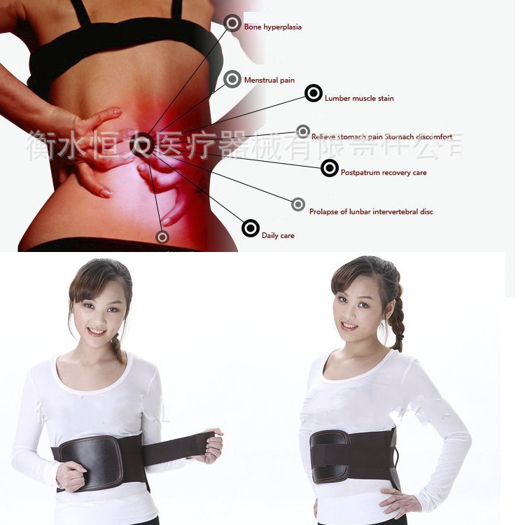 Đai lưng da PU và thun hỗ trợ cột sống, thoát vị đĩa đệm, thoái hóa cột sống, cho người ngồi nhiều, nhân viên văn phòng - HENRYSA