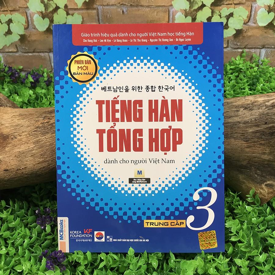 Sách - Tiếng Hàn Tổng Hợp Dành Cho Người Việt Nam - Trung Cấp 3 Phiên Bản Mới (4 Màu)