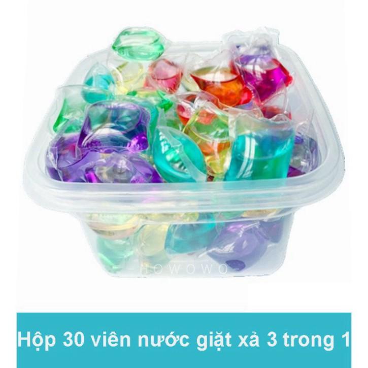 Hộp 30 viên thơm giặt quần áo thay thế nước giặt tiện lợi | (HK2)