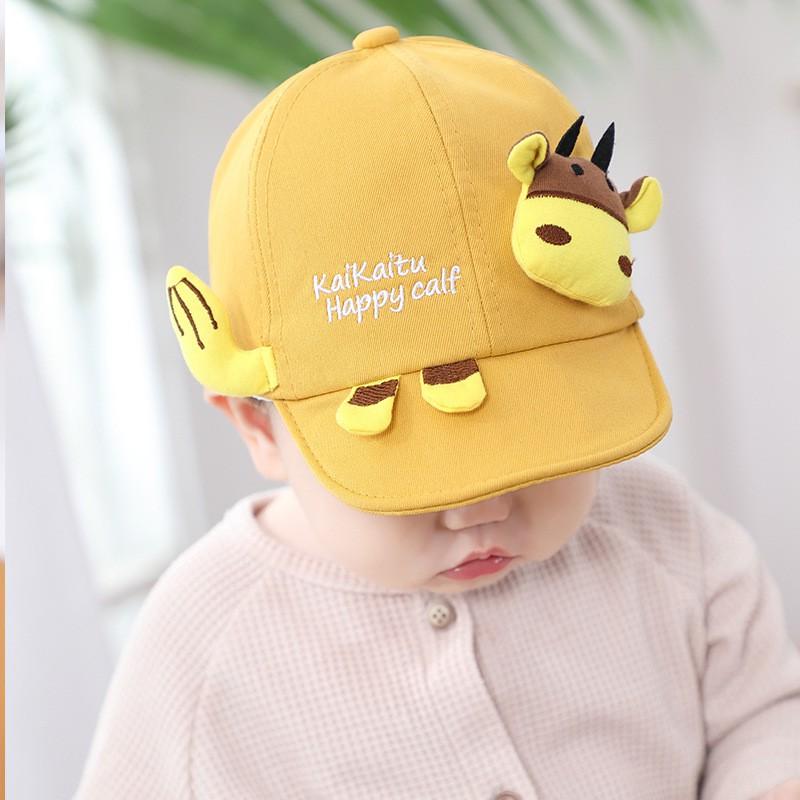 Mũ lưỡi trai cho bé hình chú bò sữa cực ngộ nghĩnh