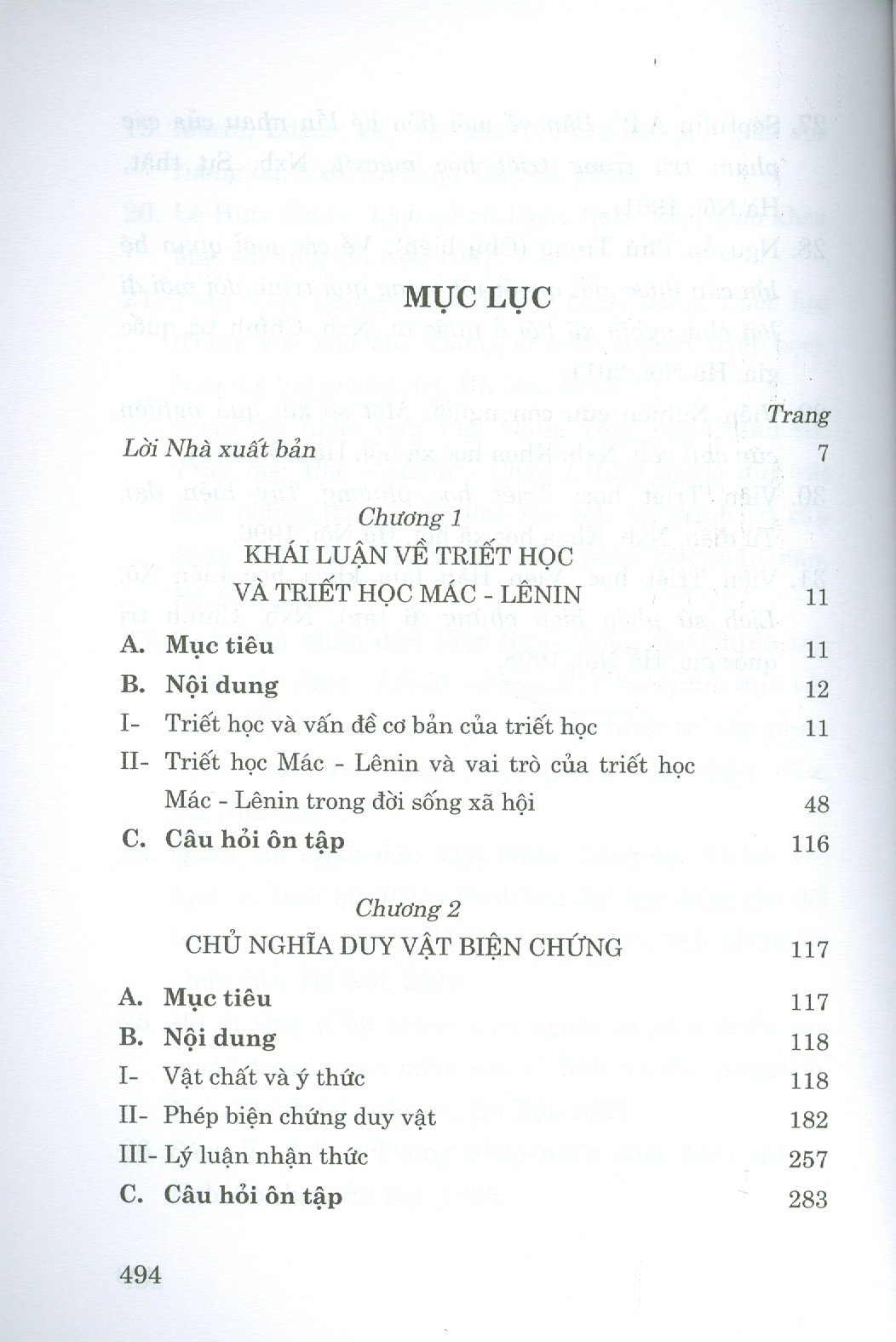 Giáo Trình Triết Học Mác – Lênin (Dành Cho Bậc Đại Học Hệ Không Chuyên Lý Luận Chính Trị) - Bộ mới năm 2021