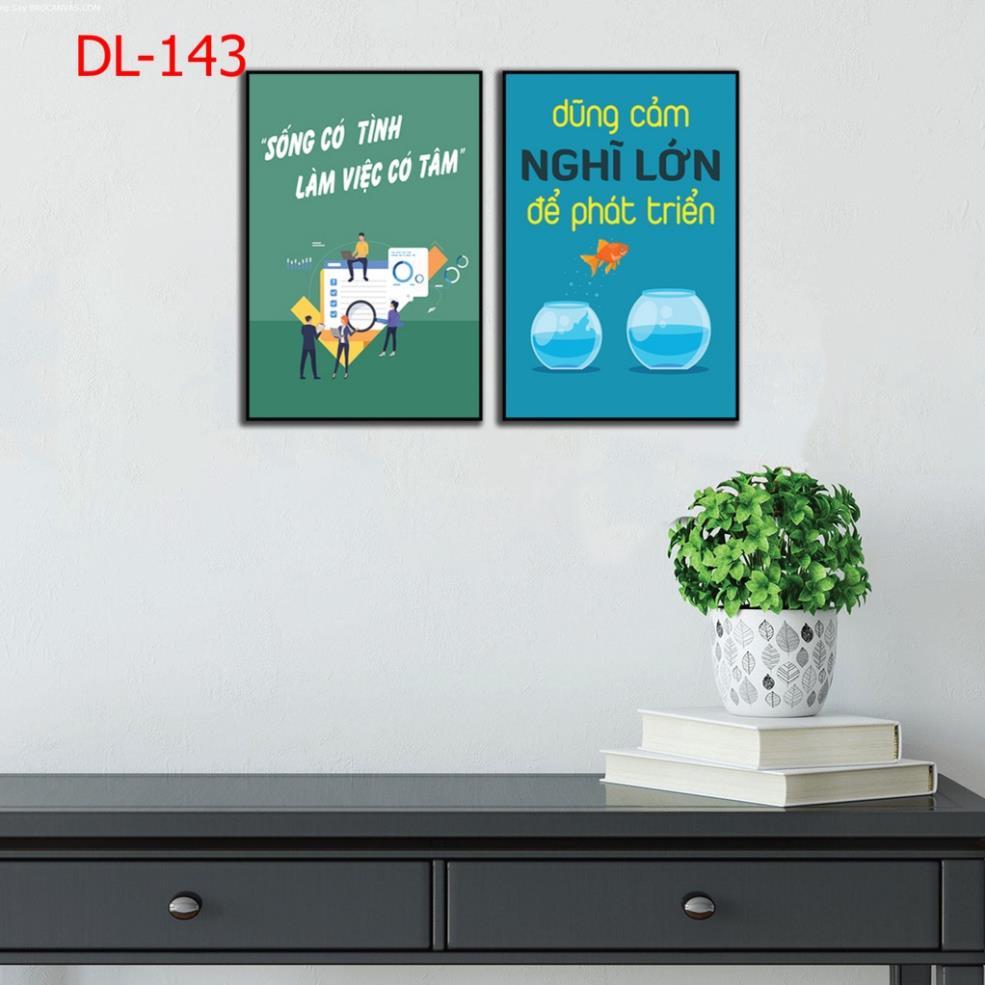 Tranh động lực, treo phòng họp, văn phòng, tranh chữ treo tường, tranh slogan tạo cảm hứng làm việc