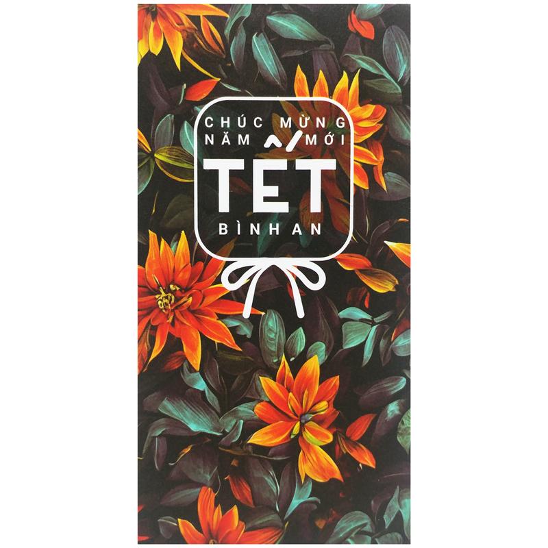 Bộ 5 Bao Lì Xì Hoa Tết Giáp Thìn - Futurebook L387 - Tết Bình An