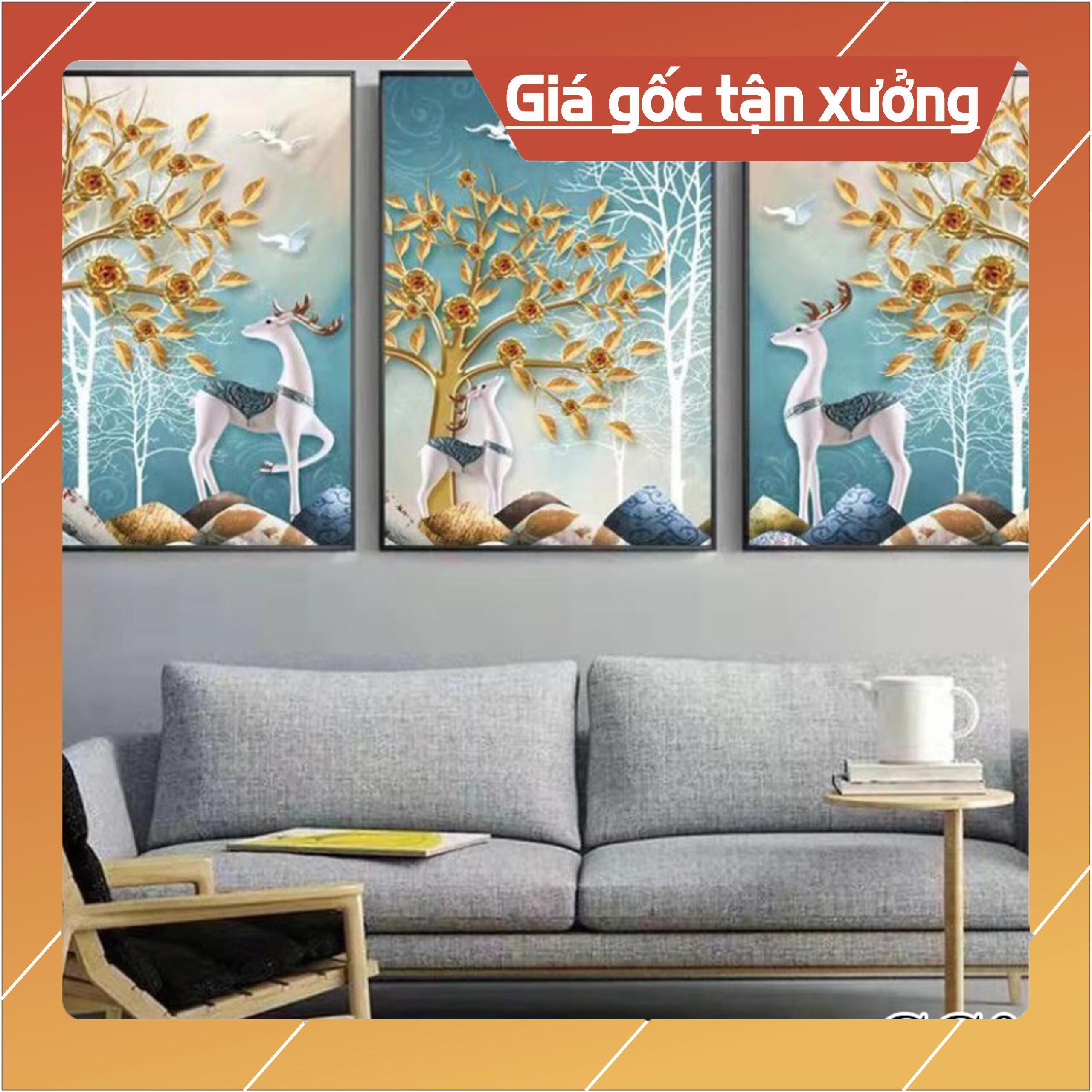 Bộ tranh treo tường phong thủy trang trí nội thất đẹp và giá gốc tại xưởng mới nhất thị trường ĐL 13