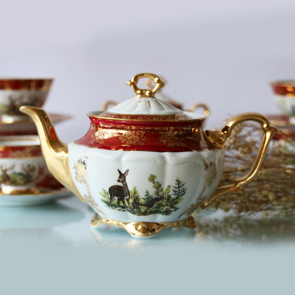 Bộ ấm Trà Gốm sứ Tiệp khắc