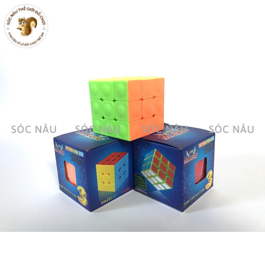 Rubik 3x3, 2x2, 3x3, 3D, Đồ chơi rubic 3 tầng khối lập phương Sóc Nâu giúp bé rèn luyện và phát triển trí não