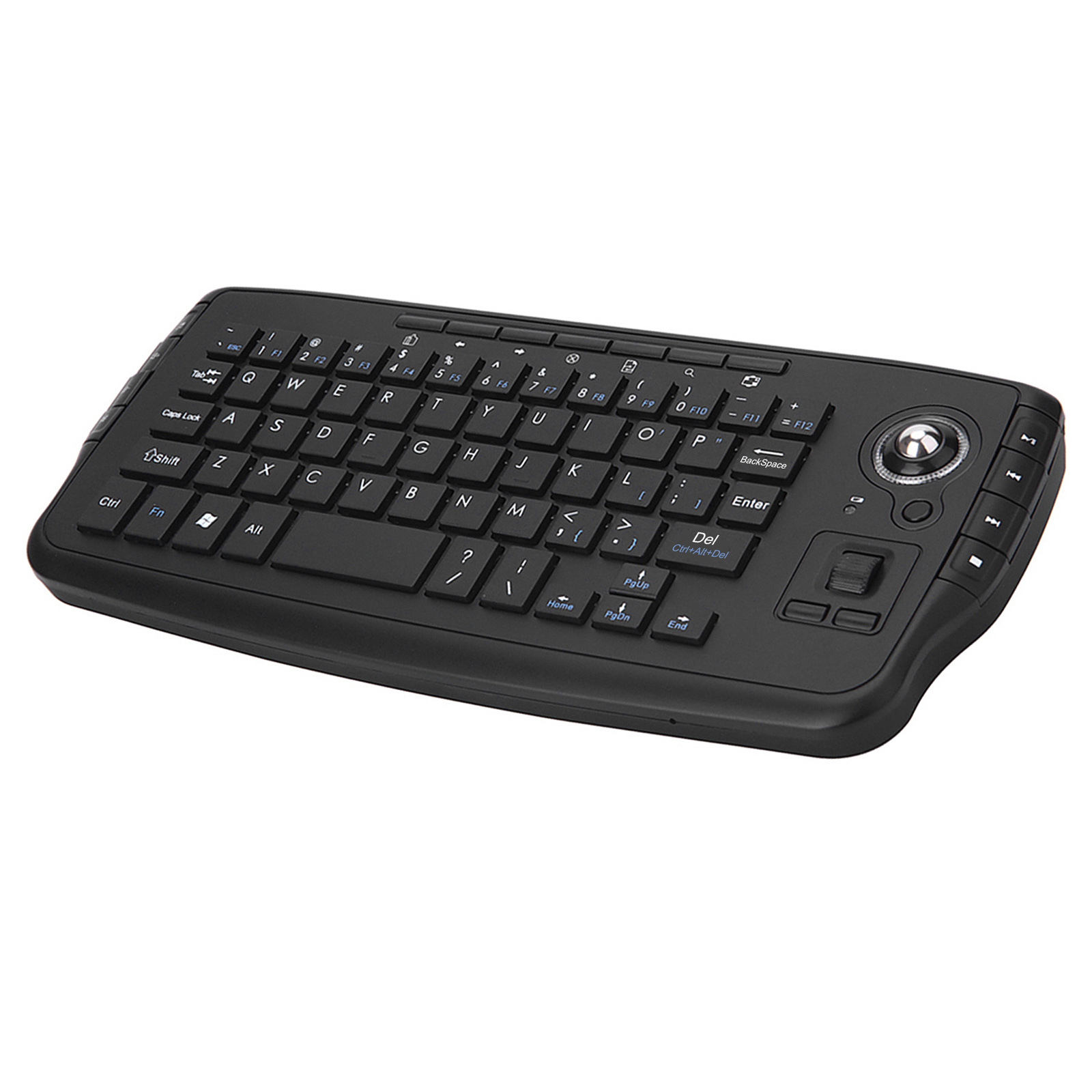 Bàn Phím Không Dây E30 2.4GHz Với Chuột Trackball Điều Khiển Từ Xa Bằng Bánh Xe Lăn Cho Android TV Box TV Thông Minh PC Máy Tính Xách Tay