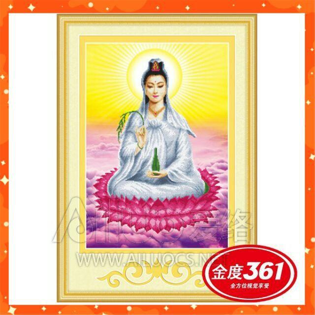 Tranh thêu 3d quan âm 31367