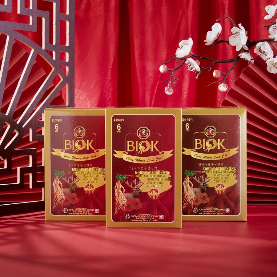 Nước Uống Sâm Nhung Linh Chi Hàn Quốc Biok
