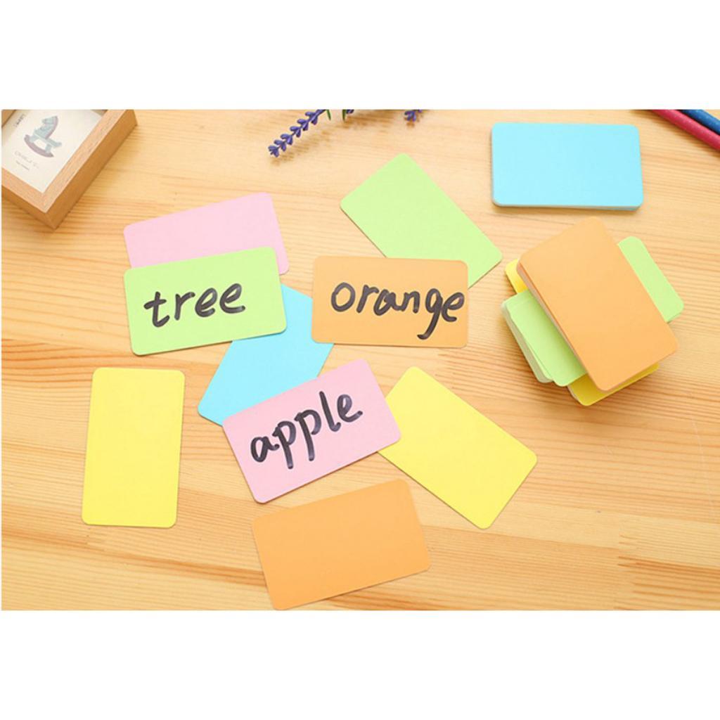 8 Boxes, Paper Blank Index Flash Cards DIY Greeting Quick Message, 90 Sheets
