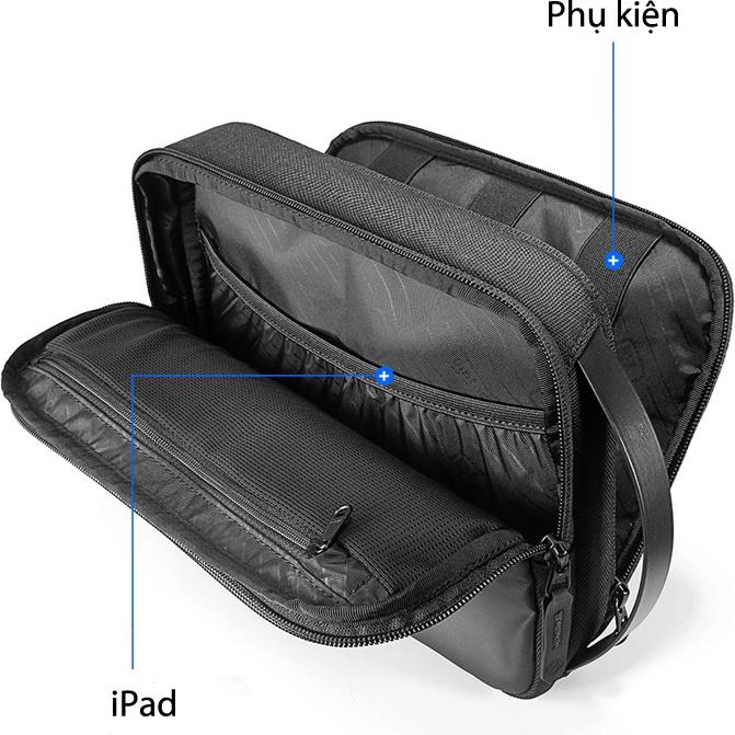 Túi đựng phụ kiện TOMTOC (USA) ELECTRONIC ORGANIZER cho iPad Mini/Tablet 7.9 inch - hàng chính hãng 