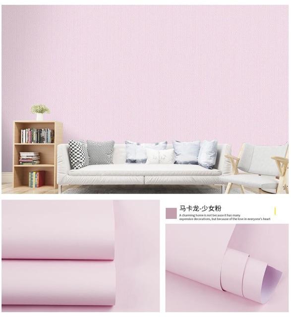 10M GIẤY DÁN TƯỜNG đơn màu keo sẵn khổ 45 cm
