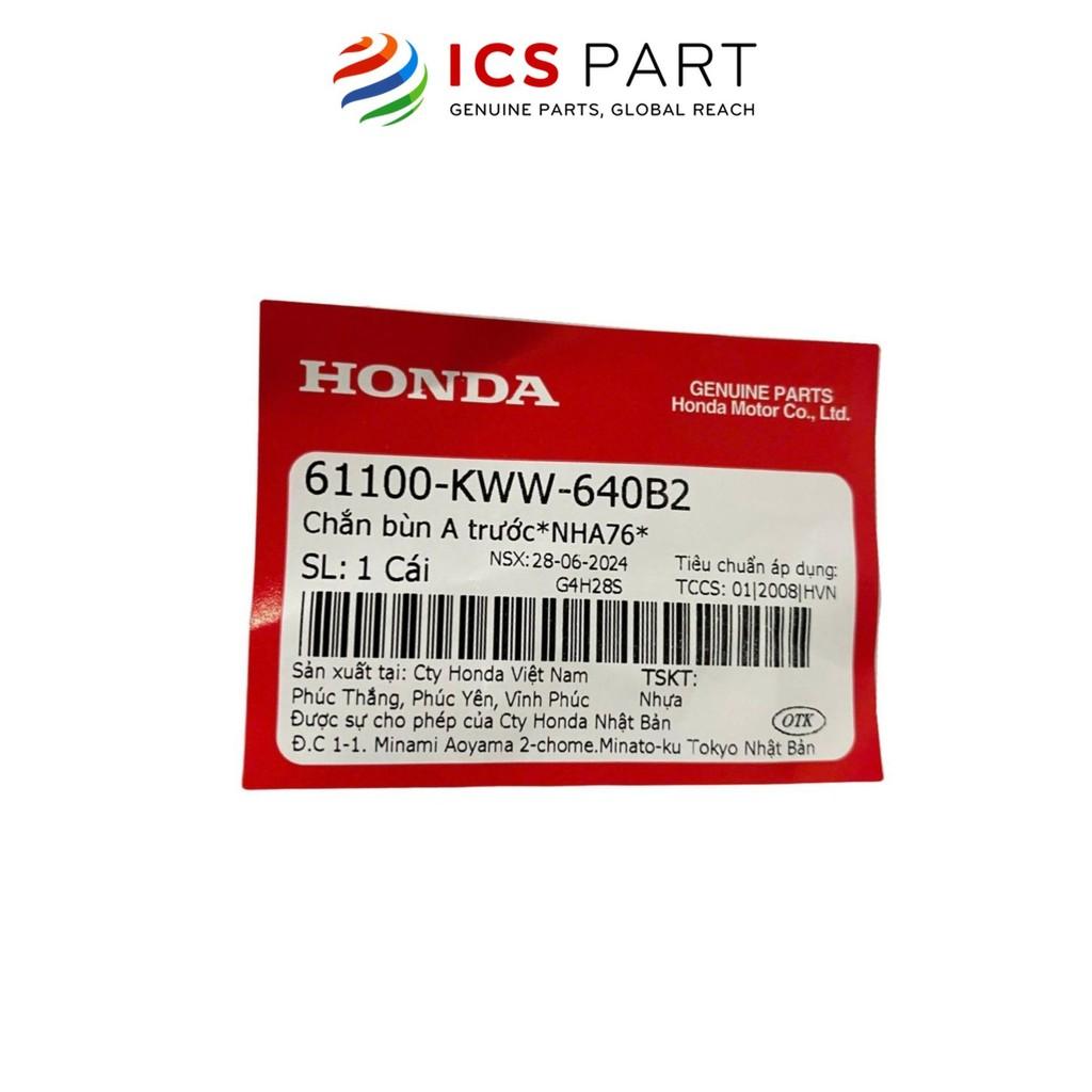 Chắn Bùn (Dè) (Trước) HONDA Wa 110 2022 Đen Sần Nha76 (61100KWW640B2)