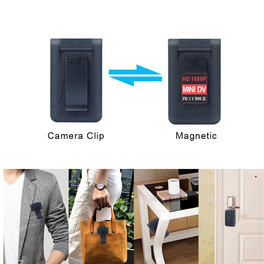 MD17 Mini Camera HD Máy quay WiFi WiFi với phát hiện chuyển động Tầm nhìn ban đêm Mini Outdoor Voice Video Recorder HD 1080p Micro Cam Màu