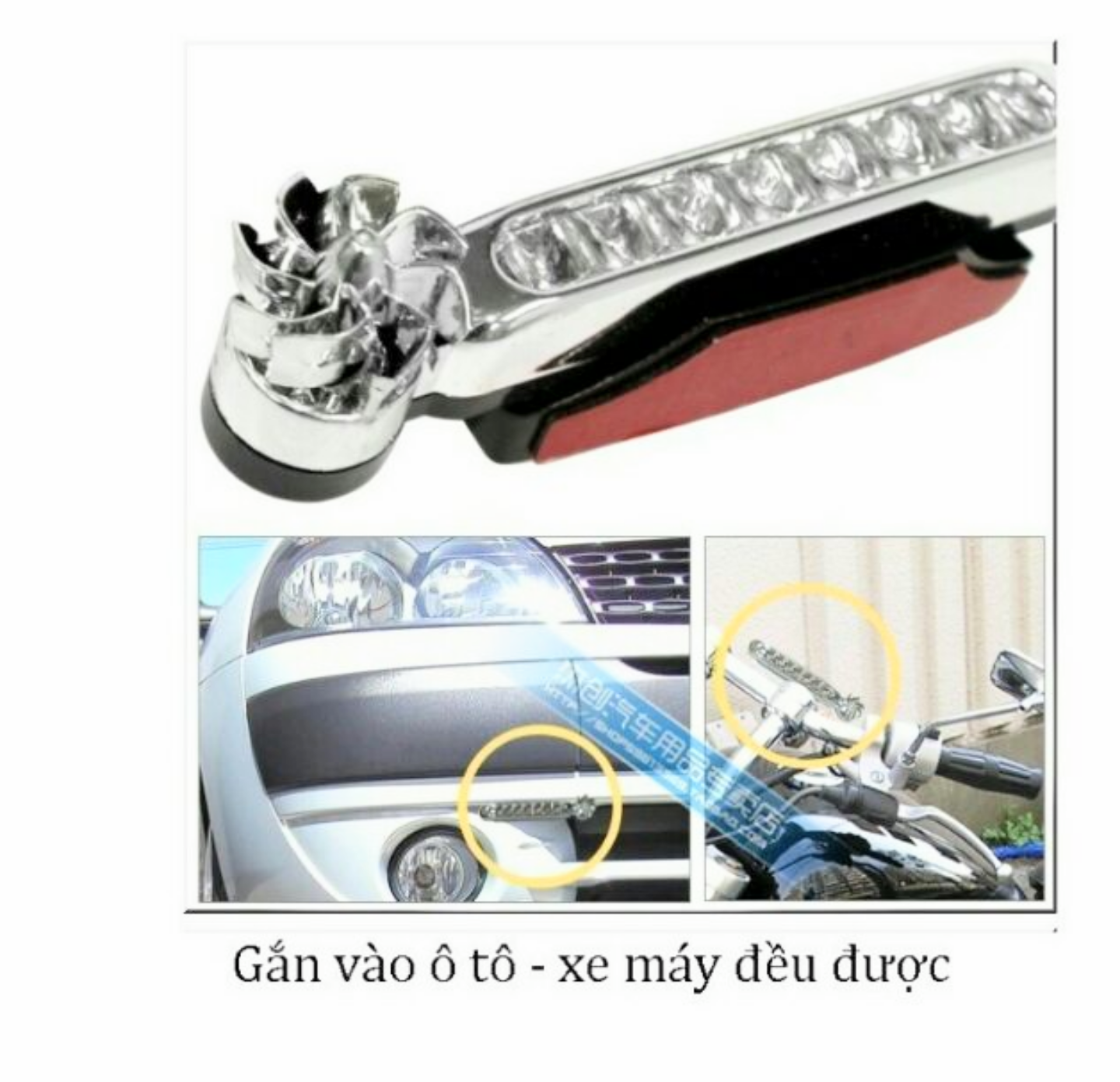 COMBO 2 ĐÈN TRANG TRÍ XE MÁY XE HƠI ÔTÔ XE ĐẠP ĐIỆN SỬ DỤNG ĐIỆN NĂNG LƯỢNG MẶT TRỜI SÁNG NHIỀU MÀU CỰC ĐẸP