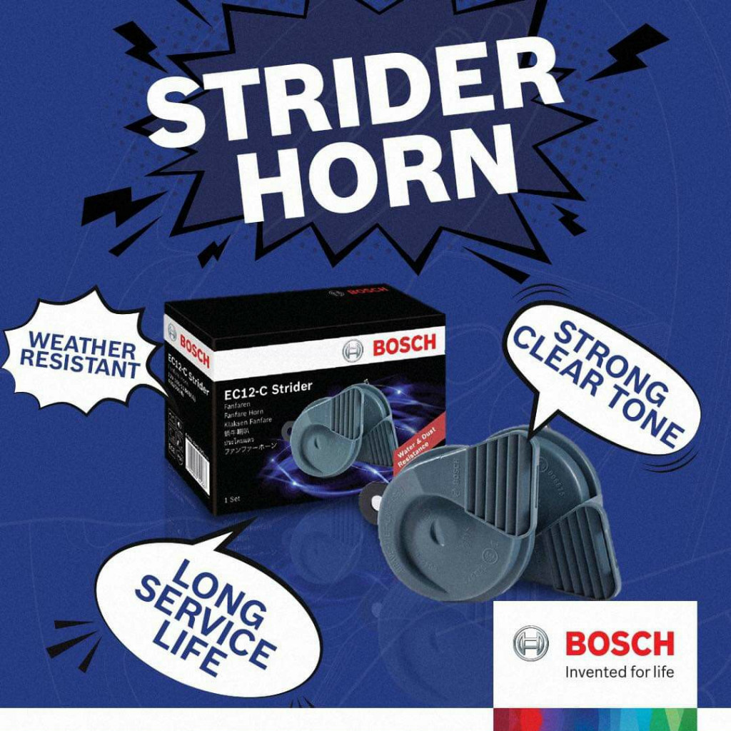 Còi Chống Nước BOSCH EC12C Strider Horn - Hàng Chính Hãng